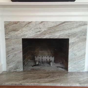 Brown Fantasy Fireplace Surround