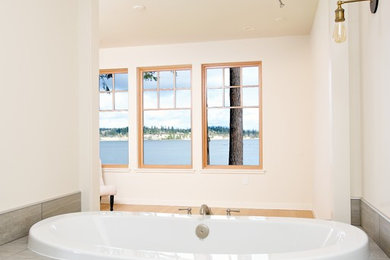 Inspiration for a craftsman bathroom remodel in Seattle