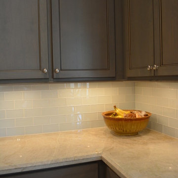 White Glass Backsplash