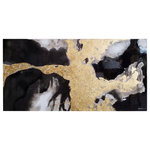 Renwil Inc - Renwil Inc OL1506 Skyworm - 60" Rectangular Wall Art - The converging layers of this abstract painting inSkyworm 60" Rectangu Gold Leaf/High Gloss *UL Approved: YES Energy Star Qualified: n/a ADA Certified: n/a  *Number of Lights:   *Bulb Included:No *Bulb Type:No *Finish Type:Gold Leaf/High Gloss