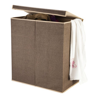 Lavish Home Collapsible Laundry Basket- Square Space Saving Pop Up