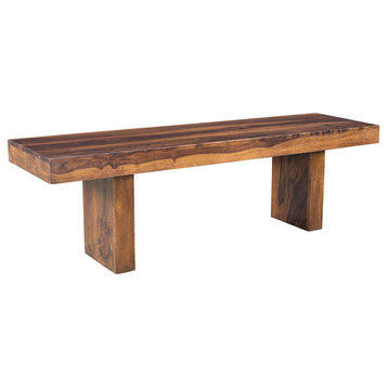 Timbergirl Solid Seesham Wood Entryway Bench