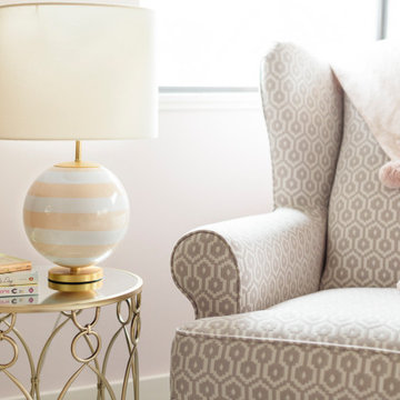Twin baby girl nursery