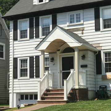 New Portico with Properly Pitched Roof