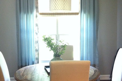 Mid-sized transitional kitchen/dining room combo photo in Dallas