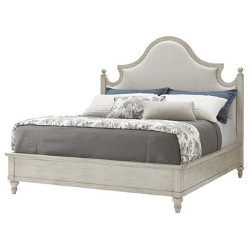 Lexington Oyster Bay California King Arbor Hills Upholstered Bed, Distressed