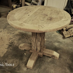 Round Reclaimed Wood Tables - Products