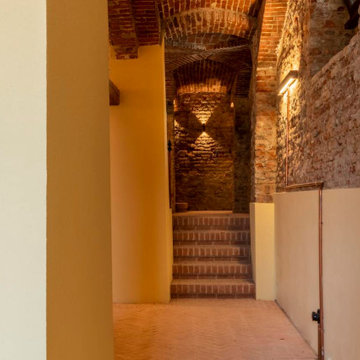 Ristrutturazione cantina, terrazzo e creazione bar piscina