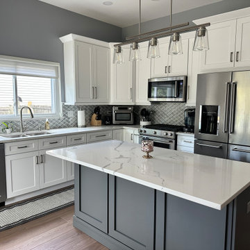 Two-Toned Kitchen Renovation with RTA Cabinets