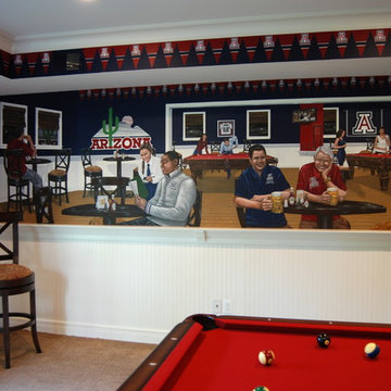 University of Arizona Sports Bar themed Mural by Tom Taylor of Wow Effects