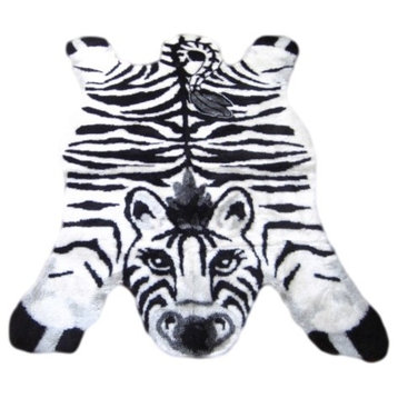 Zebra Playmat Rug, 56"x79"