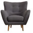 Cooper Retro-Scandinavian Dark Grey Armchair