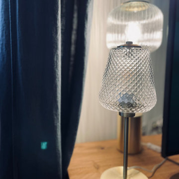 Pièce de vie moderne mélangée à l'art nouveau