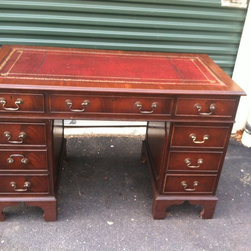 Vintage Leathertop Desk - Desks And Hutches
