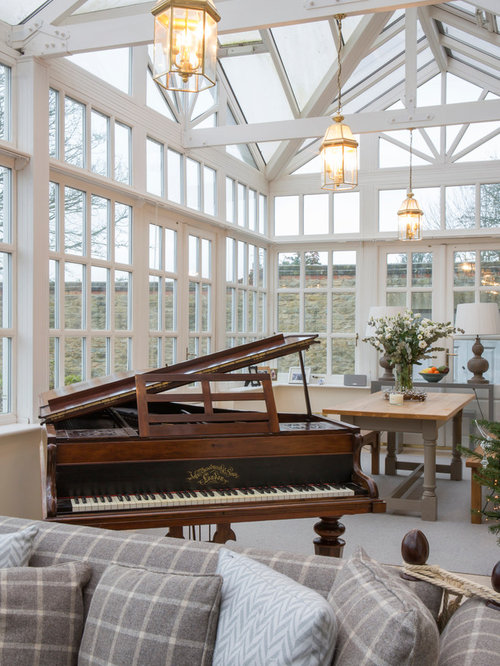 Conservatory Design Ideas, Renovations & Photos with Carpet