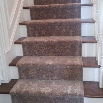 Wool and Silk Runner and Nylon Broadloom Ridgewood