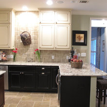 multi-colored cabinets