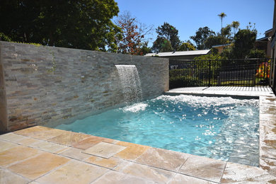 This is an example of a modern swimming pool in Brisbane.