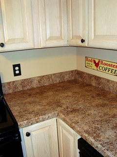 Budget Kitchen Facelift W Formica Butterum Granite
