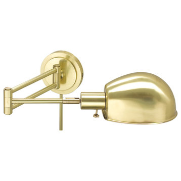 House of Troy AD425 Addison 1 Light Swing Arm Wall Sconce - Antique Brass