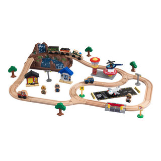 KidKraft Bucket Top Mountain 56 Piece Train Set - Contemporary - Kids Toys  And Games - by Homesquare | Houzz