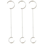 Nomadic Grill - Circa 12" Modern Plant Hook, Set Of 3, 18" - Circa Modern Hooks by Forma are a stylish and contemporary way to hang your potted plants, birdhouse, feeder or windchime. Each chromeplated steel hook is 18" long. Ships as a set of 3.