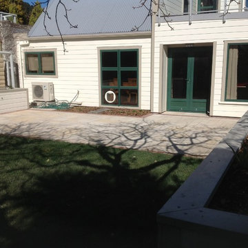 After construction: note the flat space created thus providing maximum useable