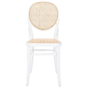 Annie Cane Dining Chair set of 2 White/Natural