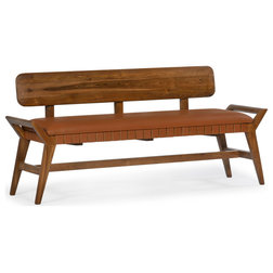 Midcentury Upholstered Benches by Union Home