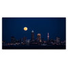 Kurt Shaffer 'Full Moon CLE' Canvas Art, 19"x10"