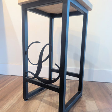 Custom Ash Bar Stool | Solid Hardwood Kitchen Island Seating
