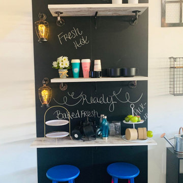 Coffee Bar Station with Chalk Board
