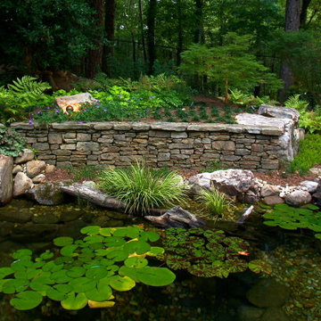 multiple ponds and waterfalls