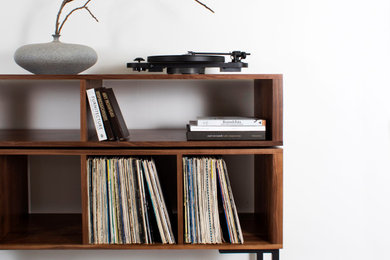 Turntable and HiFi Cabinet Stand with Record Storage