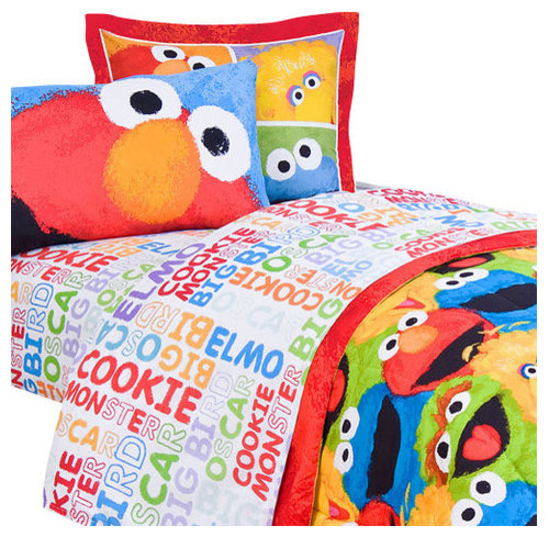 sesame street chalk 3 pieces elmo twin bedding sheet set elmo twin sheet set