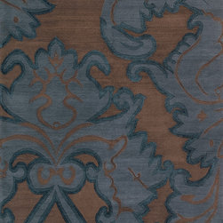 Implied Damask Midnight - Rugs