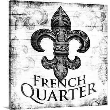 "French Quarter" Wrapped Canvas Art Print, 12"x12"x1.5"