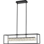 Quoizel Lighting - Quoizel Lighting PCDZ136MBK Dazzle - 35.5 Inch 32W LED Island - Make a sophisticated statement with the Dazzle colDazzle 35.5 Inch 32W Matte Black Clear CrUL: Suitable for damp locations Energy Star Qualified: n/a ADA Certified: n/a  *Number of Lights: 1-*Wattage:32w LED bulb(s) *Bulb Included:Yes *Bulb Type:LED *Finish Type:Matte Black