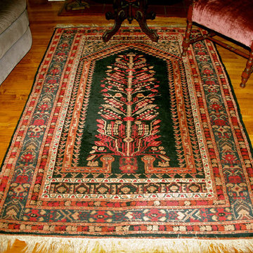 Antique and Vintage Rugs in a Traditional Home Setting