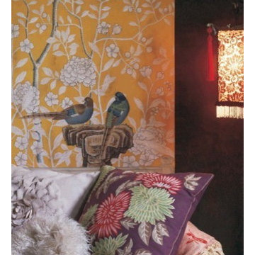 hand painted wallpaper project show