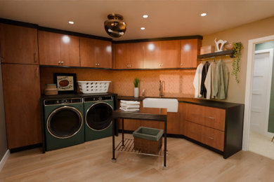 Inspiration for a laundry room remodel in Indianapolis