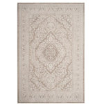 Safavieh - Safavieh Reflection Collection RFT668 Rug, Beige/Cream, 8' X 10' - Sophisticated and elegant, Reflection rugs revive the charm of intricate floral motifs in remarkable textures and warm color. Made using soft synthetic yarns in a raised cut pile, Reflection is a marvelous complement to any classy-contemporary or traditionally styled decor.
