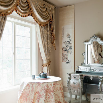 Valance curtains with swags and tails by celuce.com