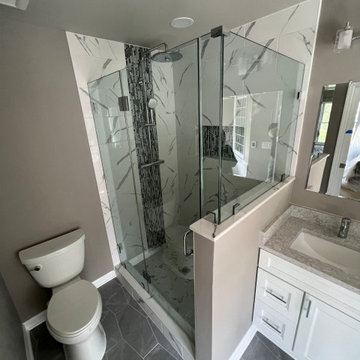 Master Bathroom Remodeling Project in Herndon with Freestanding Tub