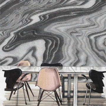 Gray Water Fantasy | Glass Mosaic | PIXL Mist Collection