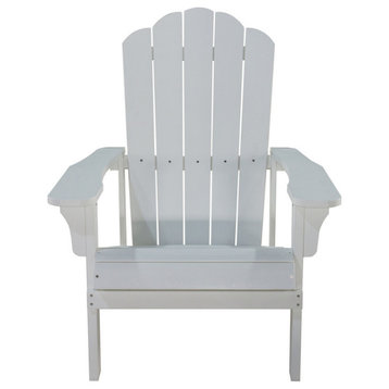 Orlando Plastic Wood Adirondack Chair, White