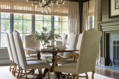 Trendy dining room photo