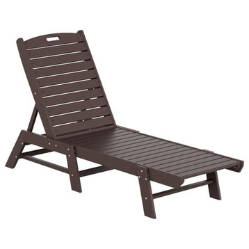 Paradise Reclining Chaise Lounge with Poly Material