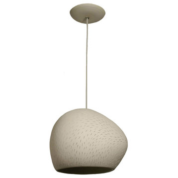 Claylight 9'' Asymmetrical Pendant, Led Bulb