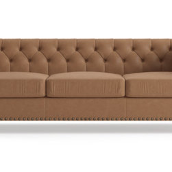 Florence Leather 3 Seater Sofa - Sofas